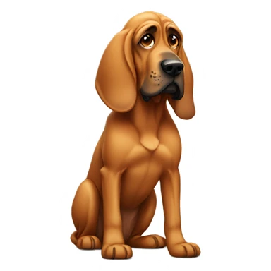 Bloodhound dog  sticker