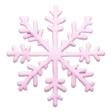 pastel pink snowflake  sticker