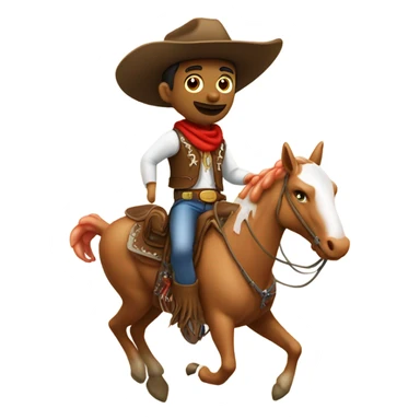 ￼Cowboy riding a shrimp sticker