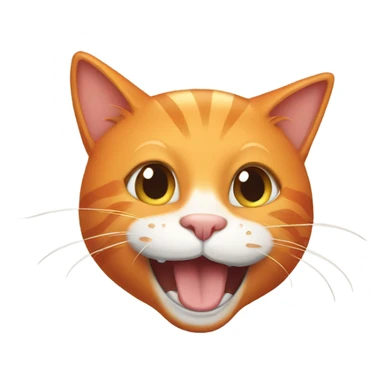 Happy Orange cat sticker