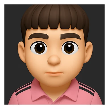 Create a 3D emoji style image based on the provided photo. The style should be cartoonish with large eyes and smooth lines, capturing the essence of a 3D emoji but with a playful, animated feel. sticker