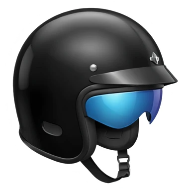 Biker helmet black in colour  sticker