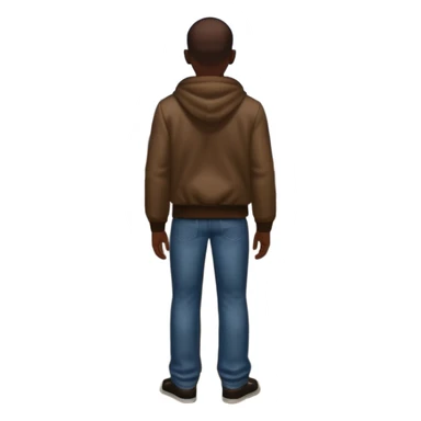 emoji inspired by the 'shit here we go again' meme from GTA, character CJ from behind, recognizable, urban atmosphere, full text 'ah shit, here we go again' visible sticker