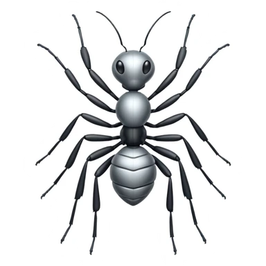 silver ant emoji sticker