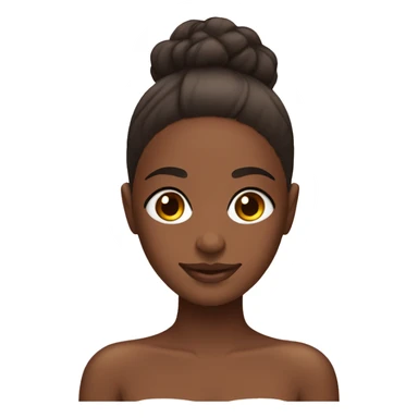 Brown skin girl with edges having a spa day  sticker