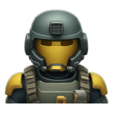 helldivers saluting  sticker