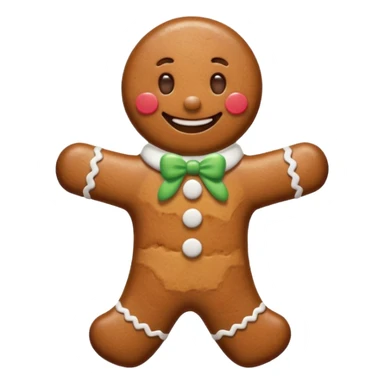 gingerbread man sticker