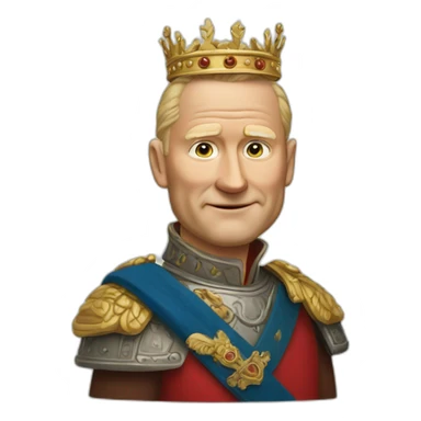 King Harald of Norway sticker