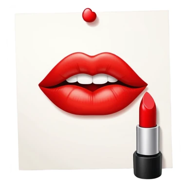 a kiss print sticker