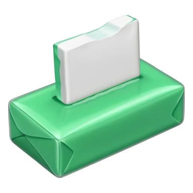 WHITE ERASER WARPED GREEN PACKAGE sticker