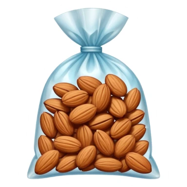 candied almonds in bag sticker