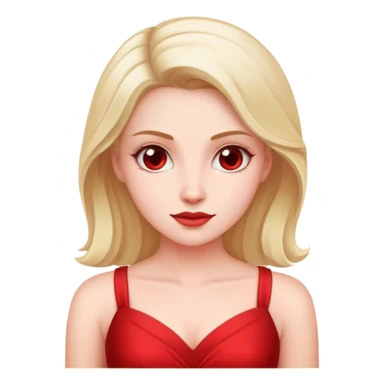white conservative woman in red dress sticker