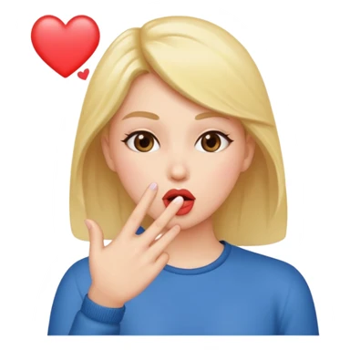 Maybe flicking someone off and blowing them my kiss sticker