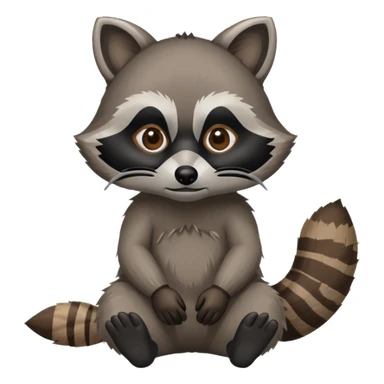 Raccoon being homeless  sticker