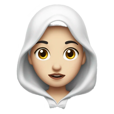 snow white with her eyes rolling, showing irritating sticker