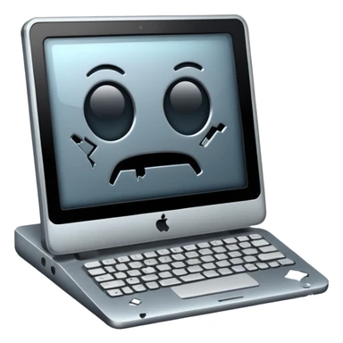 computadora malograda sticker