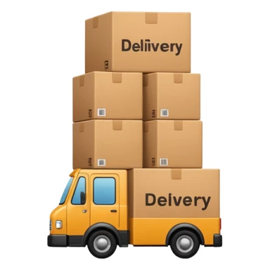 create a realistic emoji showing a express company sticker