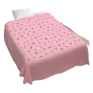 Pink Christmas blanket sticker