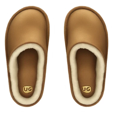 Ugg slippers facing up sticker