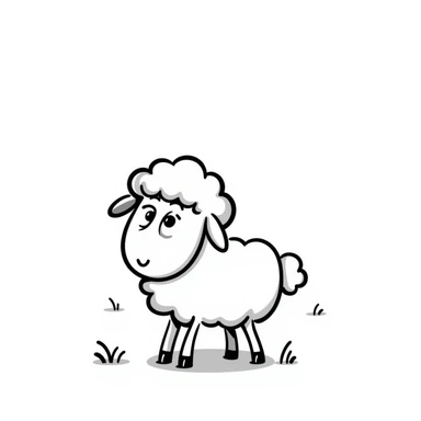 Sheep sticker