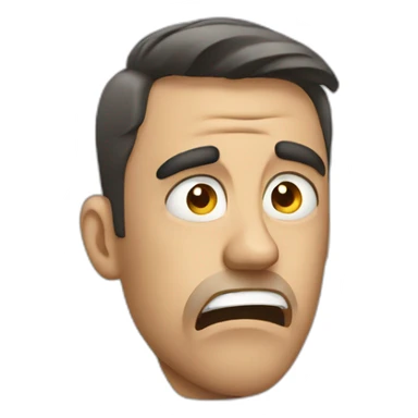 stressed man sticker