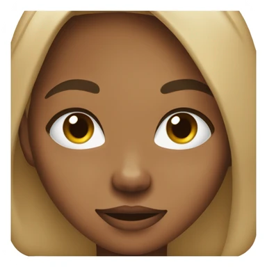 Medium skin toned girl sticking up ring finger sticker