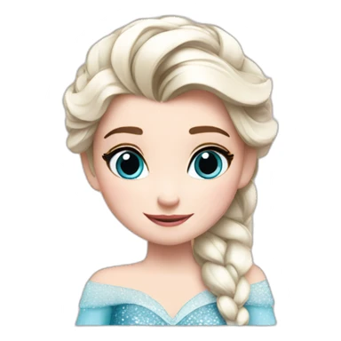 Elsa cute sticker