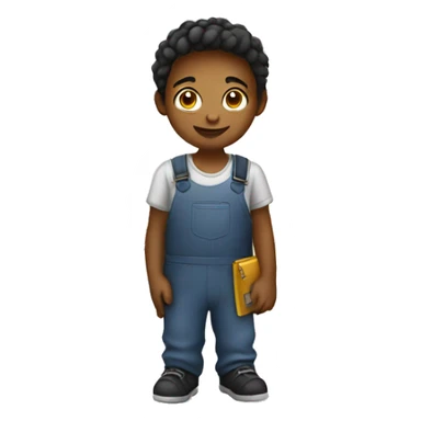 kid working in factory sticker