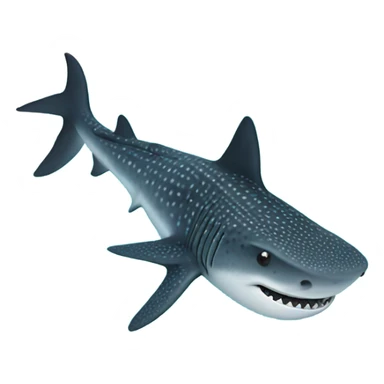 Whale shark from above sticker