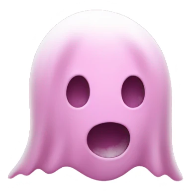 Pink ghost face chasing women sticker