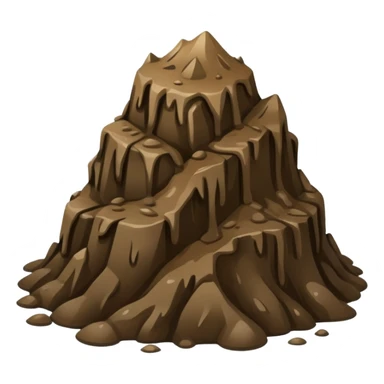 Pile of mud sticker