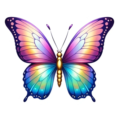 Divine Holy Glorious Shiny Sparkly Butterfly sticker