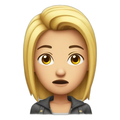 Angry girlfriend sticker