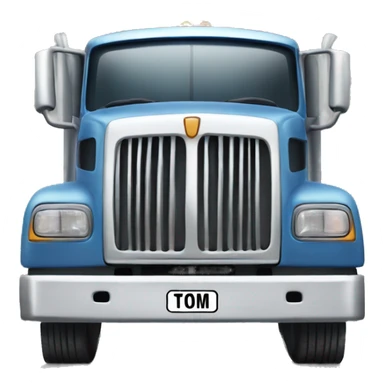 truck with parcels and on the license plate the name tom team sticker