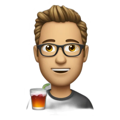 Wednesday drink a beat sticker