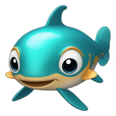 Dauphin dans l'espace sticker