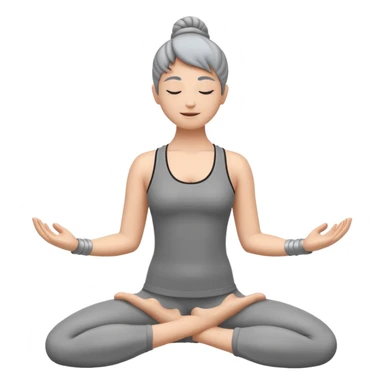 a computer doing yoga sticker