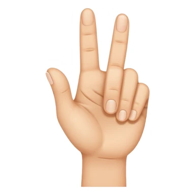 
Hand with Index Finger and Thumb Crossed sticker