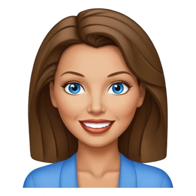 Vanessa Williams with blue eyes sticker