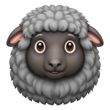 Oveja negra con canas sticker