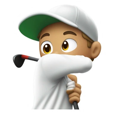 Golfer sticker