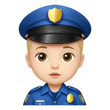 Baby police sticker