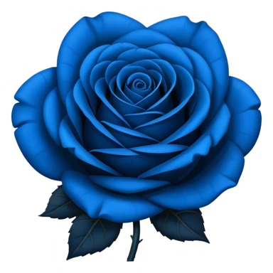 black-blue rose sticker