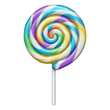 glitter toxic white lollypop 
 sticker