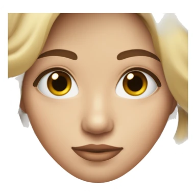 Chica blanca, de ojos marrones y cabello oscuro largo y ondulado  sticker