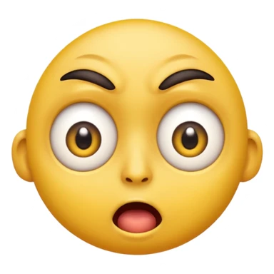 Crazy face emoji with twitching eye sticker
