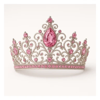 pink tiara sticker