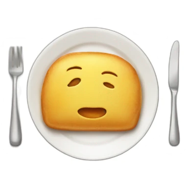 food on plate sticker