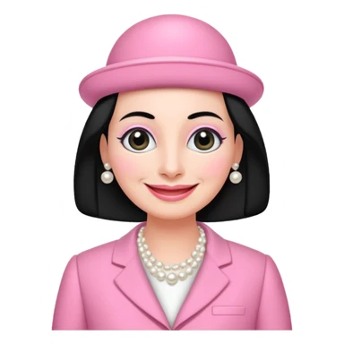 pingu mother wearing the pink chanel suit the Jackie kenddy wore sticker