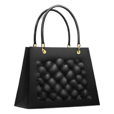 Luxury shopping bag black elegant  sticker